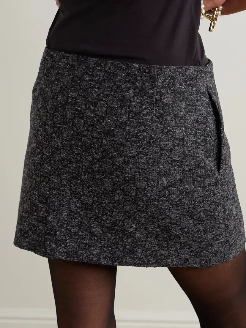 Gucci Wool-blend Tweed Jacquard Mini Skirt | Thumbnail 3 Gucci Wool-blend Tweed Jacquard Mini Skirt | Thumbnail 3