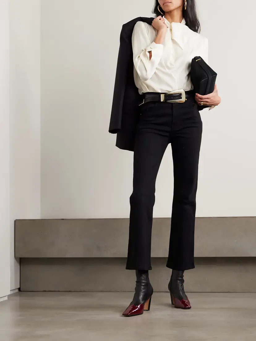 Max Mara Tie-detailed Silk Crepe De Chine Blouse | Thumbnail 2 Max Mara Tie-detailed Silk Crepe De Chine Blouse | Thumbnail 2