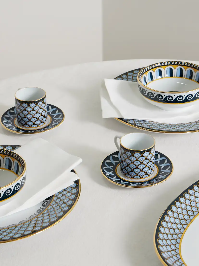 La DoubleJ Impero Set Of Two Gold-plated Porcelain Espresso Cups And Saucers | Thumbnail 2 La DoubleJ Impero Set Of Two Gold-plated Porcelain Espresso Cups And Saucers | Thumbnail 2
