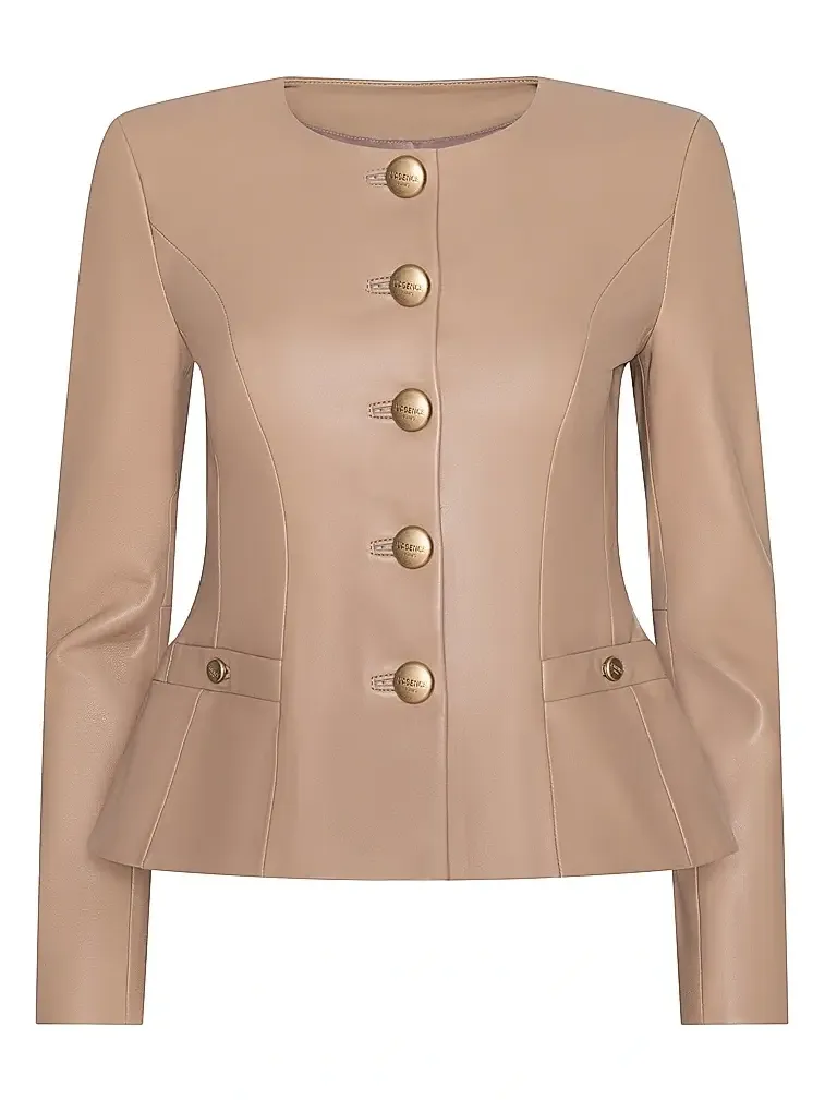 L'Agence Women's Mariella Leather Blazer