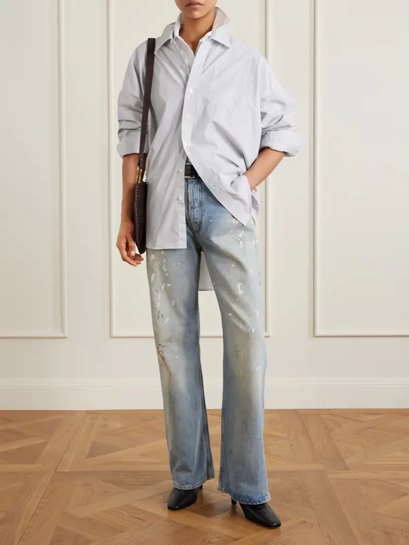 R13 Oversized Striped Washed-cotton Oxford Shirt | Thumbnail 2 R13 Oversized Striped Washed-cotton Oxford Shirt | Thumbnail 2