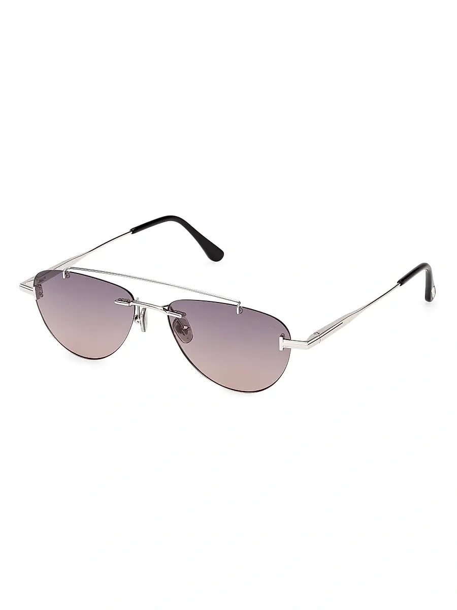 Women's Astor 55MM Geometric Aviator Sunglasses Women's Astor 55MM Geometric Aviator Sunglasses