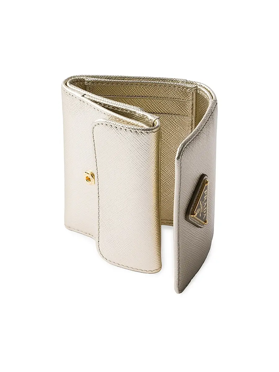 Prada Women's Small Saffiano Leather Wallet | Thumbnail 4 Prada Women's Small Saffiano Leather Wallet | Thumbnail 4