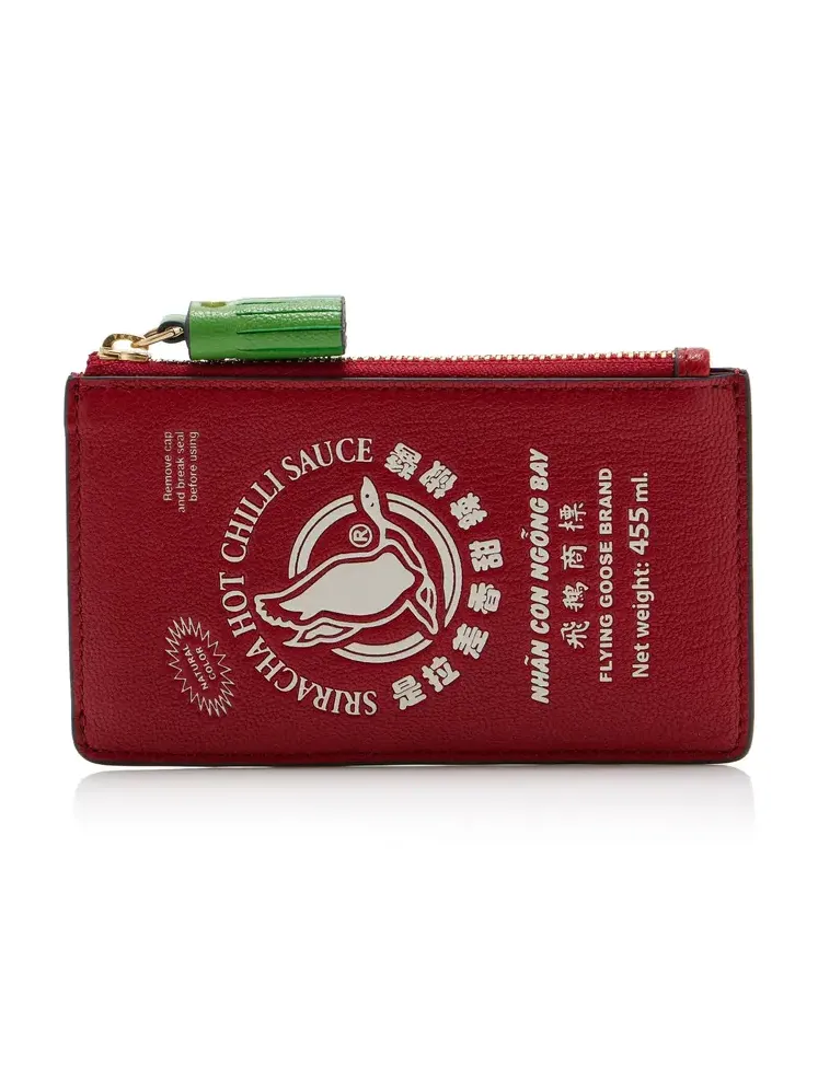 Anya Hindmarch Flying Goose Sriracha Zip Card Case