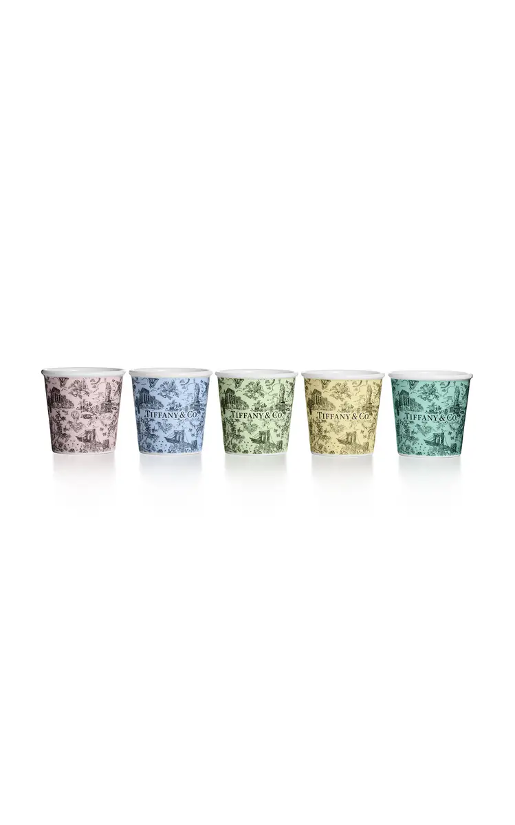 Tiffany & Co. Exclusive Set-of-Five Toile China Espresso Cups - Multi | Thumbnail 2 Tiffany & Co. Exclusive Set-of-Five Toile China Espresso Cups - Multi | Thumbnail 2