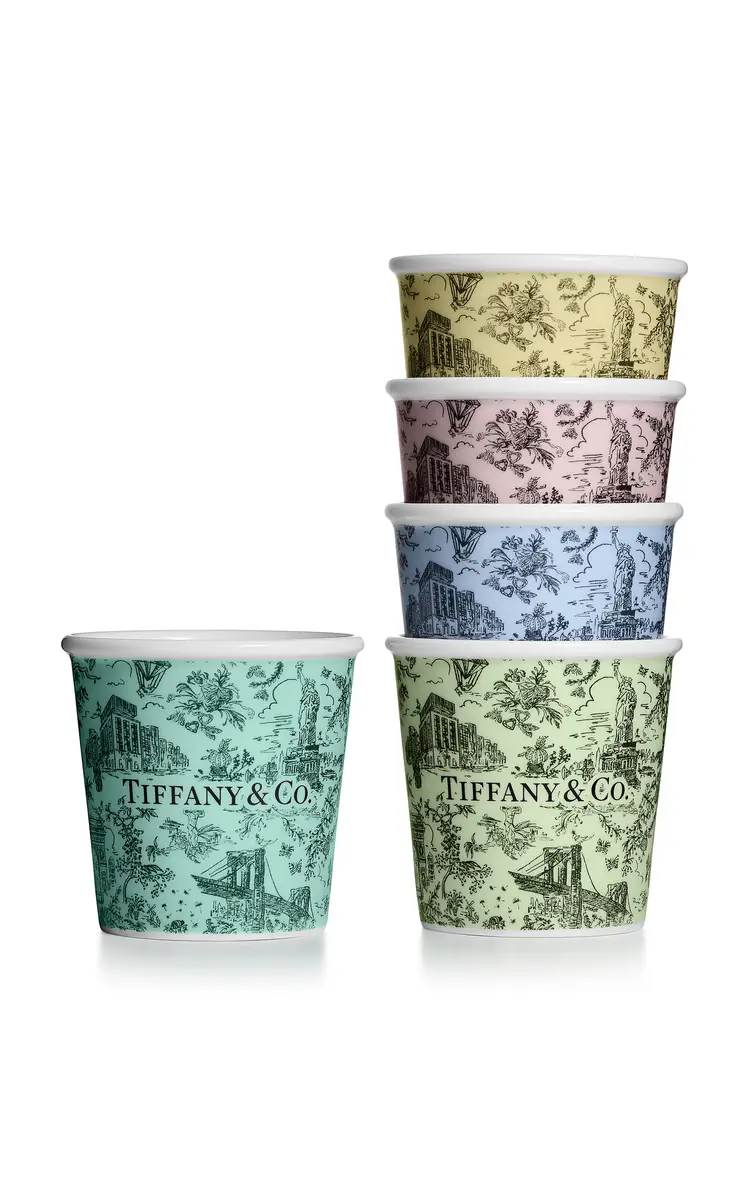 Tiffany & Co. Exclusive Set-of-Five Toile China Espresso Cups - Multi | Thumbnail 4 Tiffany & Co. Exclusive Set-of-Five Toile China Espresso Cups - Multi | Thumbnail 4