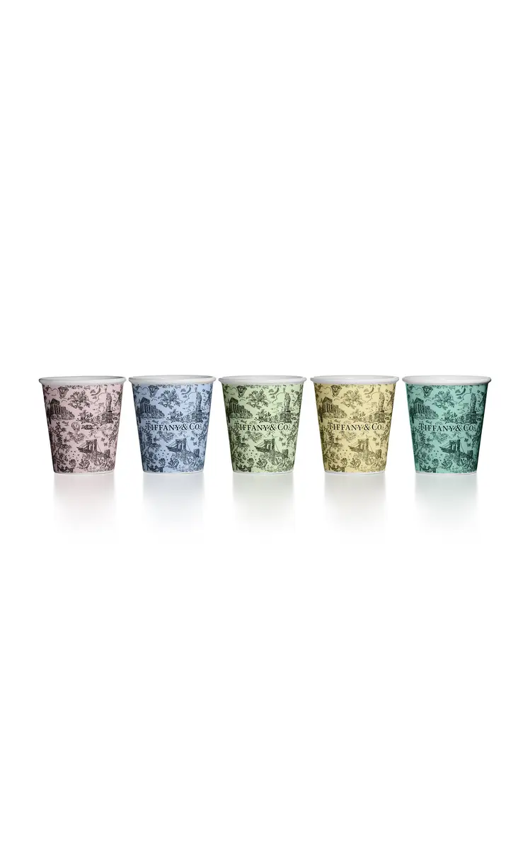 Tiffany & Co. Exclusive Set-of-Five Toile China Coffee Cups - Multi | Thumbnail 2 Tiffany & Co. Exclusive Set-of-Five Toile China Coffee Cups - Multi | Thumbnail 2