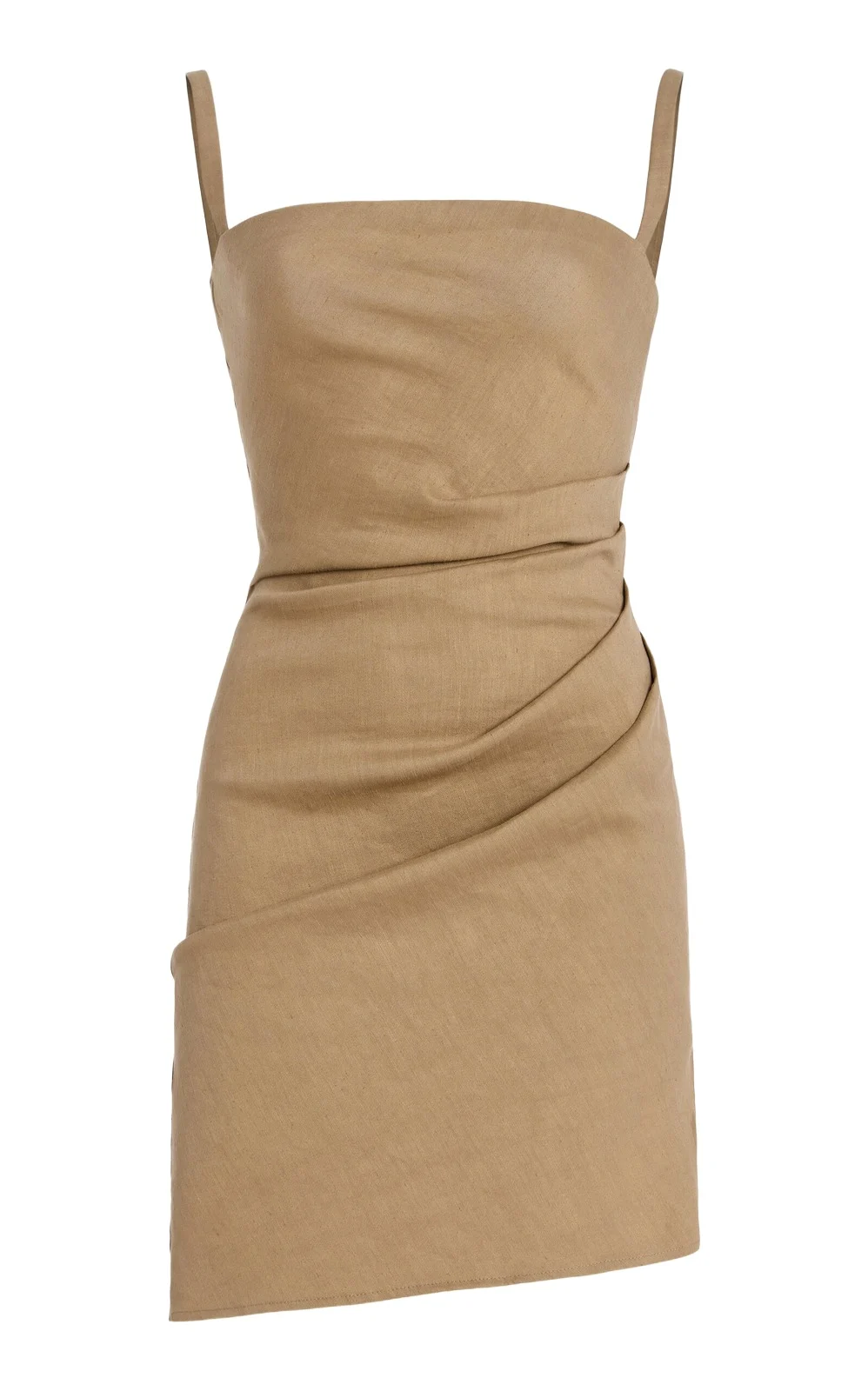 ANEMOS Nadege Stretch Linen-Blend Mini Dress