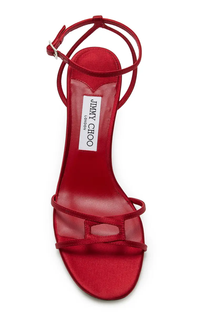 Jimmy Choo 1998 Leo Satin Sandals | Thumbnail 3