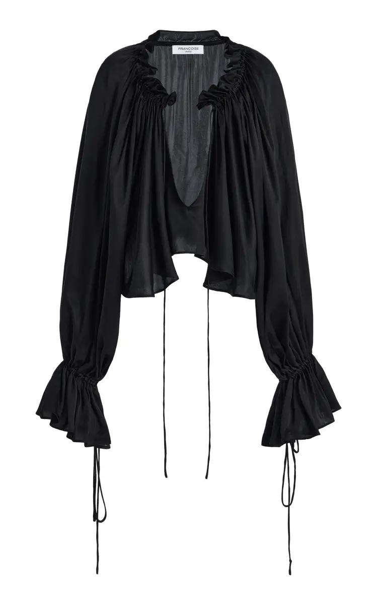 FRANÇOISE Jade Satin Top | Image 1 FRANÇOISE Jade Satin Top | Image 1