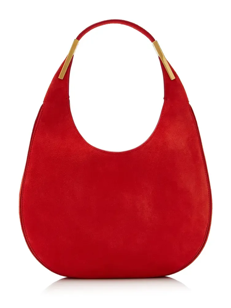 The Small Suede Florence Hobo Bag
