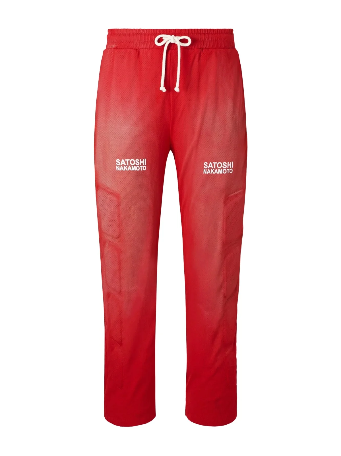 Straight-Leg Padded Printed Mesh Sweatpants - Men Straight-Leg Padded Printed Mesh Sweatpants - Men