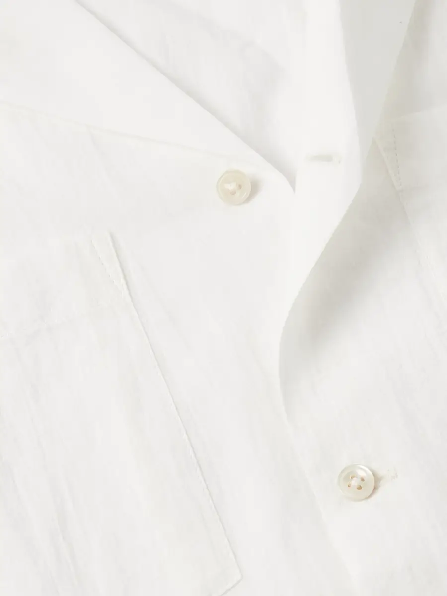BODE Camp-Collar Cotton-Voile Shirt - Men | Thumbnail 4 BODE Camp-Collar Cotton-Voile Shirt - Men | Thumbnail 4