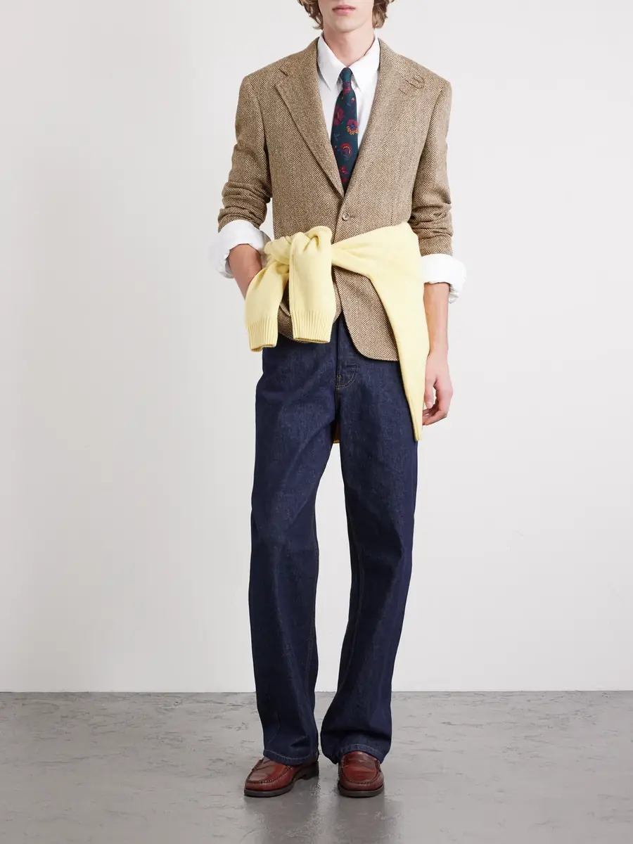 Polo Ralph Lauren Herringbone Linen, Silk and Wool-Blend Blazer - Men | Thumbnail 2 Polo Ralph Lauren Herringbone Linen, Silk and Wool-Blend Blazer - Men | Thumbnail 2