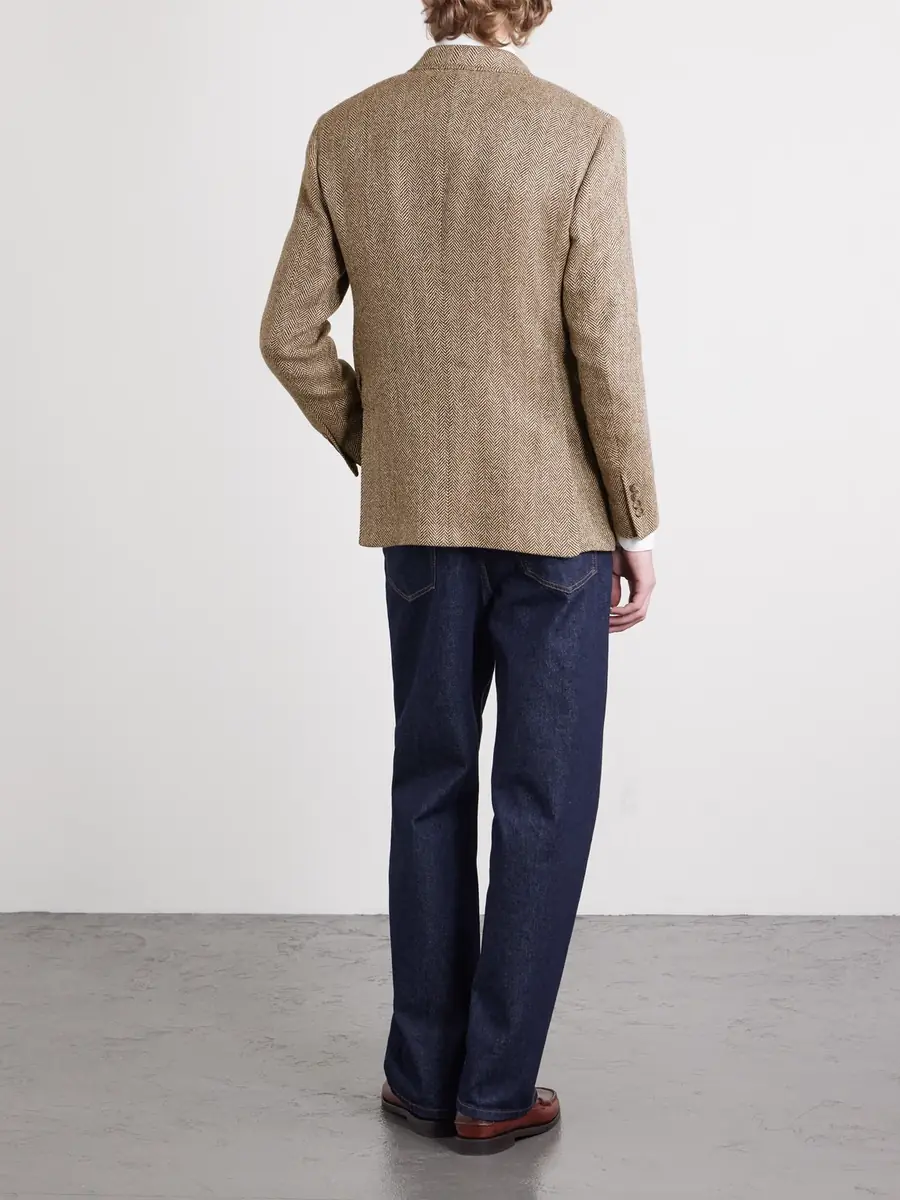 Polo Ralph Lauren Herringbone Linen, Silk and Wool-Blend Blazer - Men | Thumbnail 4 Polo Ralph Lauren Herringbone Linen, Silk and Wool-Blend Blazer - Men | Thumbnail 4