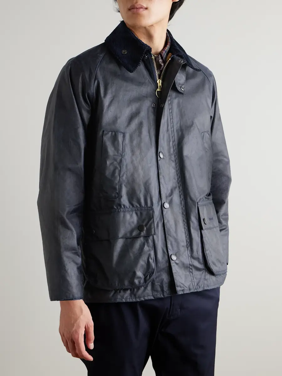 Barbour Bedale Corduroy-Trimmed Waxed-Cotton Jacket - Men | Thumbnail 3 Barbour Bedale Corduroy-Trimmed Waxed-Cotton Jacket - Men | Thumbnail 3