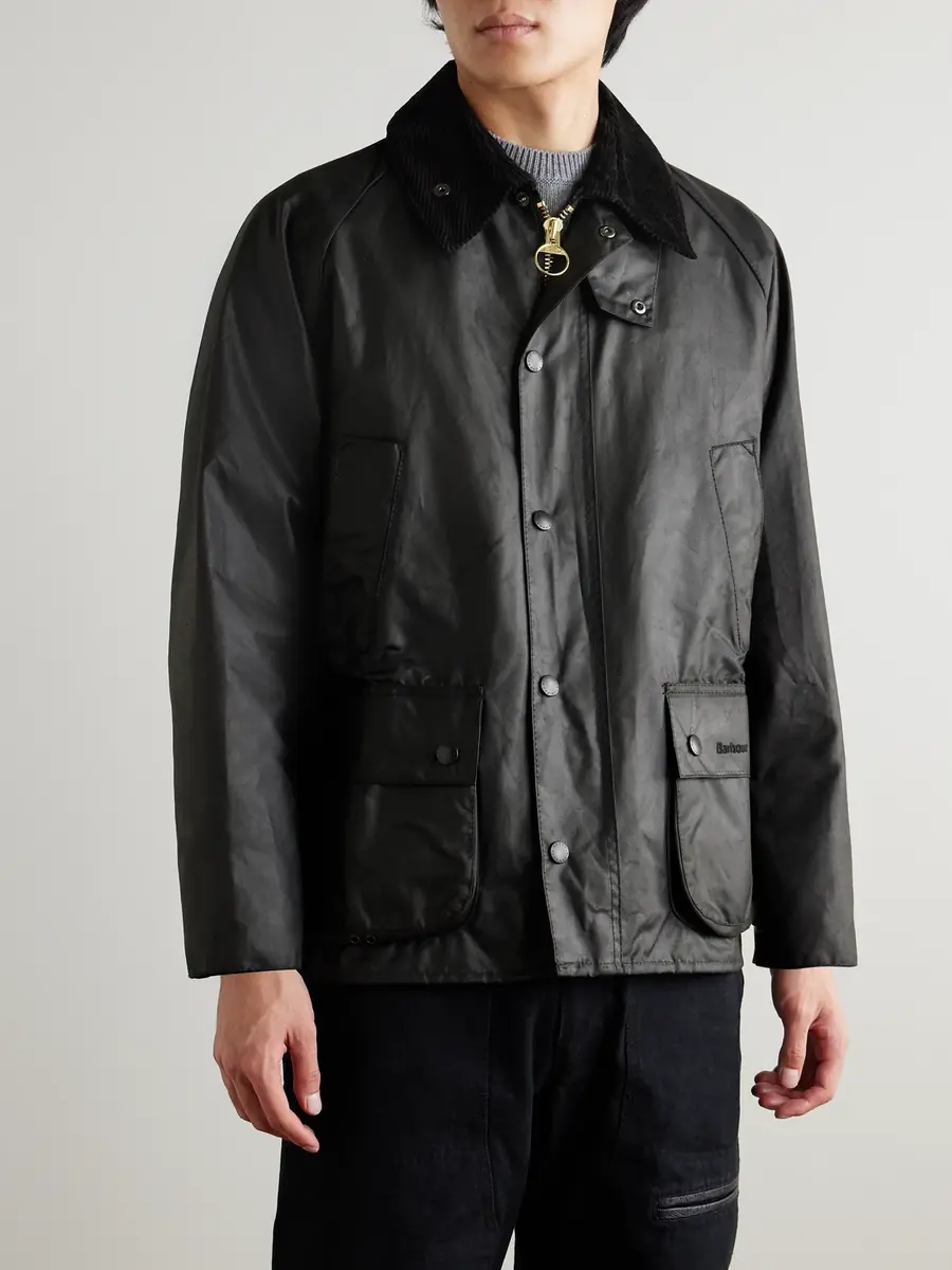 Barbour Bedale Corduroy-Trimmed Waxed-Cotton Jacket - Men | Thumbnail 3 Barbour Bedale Corduroy-Trimmed Waxed-Cotton Jacket - Men | Thumbnail 3