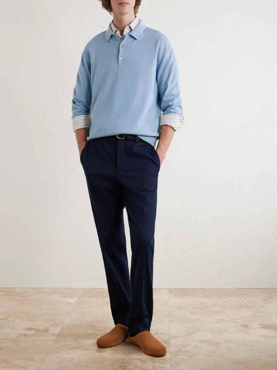 Loro Piana Cashmere Polo Shirt - Men | Thumbnail 2 Loro Piana Cashmere Polo Shirt - Men | Thumbnail 2