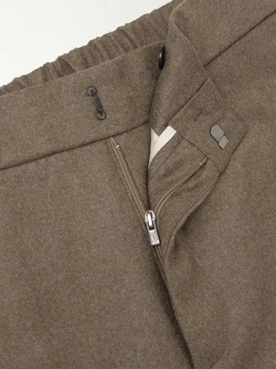 Loro Piana Leisure City Slim-Fit Virgin Wool and Cashmere-Blend Trousers - Men | Thumbnail 5