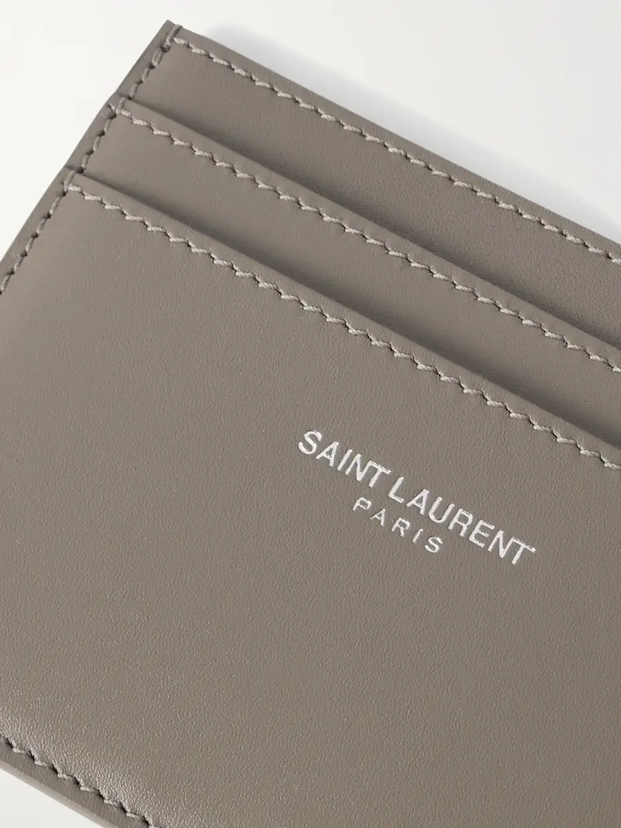Saint Laurent Logo-Print Leather Cardholder - Men | Thumbnail 3 Saint Laurent Logo-Print Leather Cardholder - Men | Thumbnail 3
