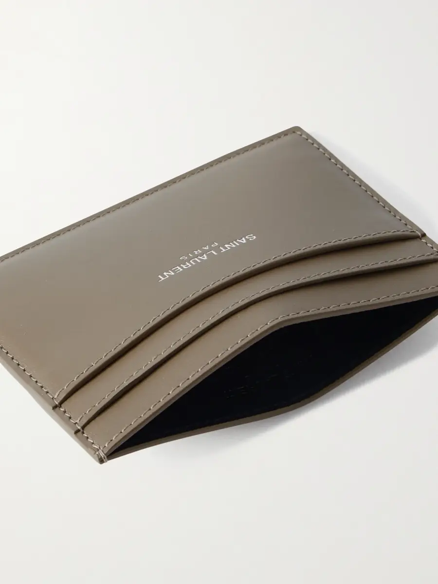 Saint Laurent Logo-Print Leather Cardholder - Men | Thumbnail 4 Saint Laurent Logo-Print Leather Cardholder - Men | Thumbnail 4