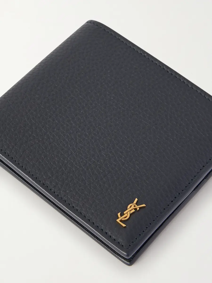 Saint Laurent Logo-Appliquéd Full-Grain Leather Billfold Wallet - Men | Thumbnail 3 Saint Laurent Logo-Appliquéd Full-Grain Leather Billfold Wallet - Men | Thumbnail 3