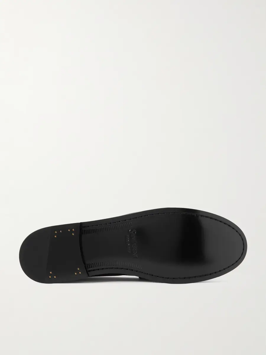 Saint Laurent Le Loafer Monogram Logo-Appliquéd Full-Grain Leather Penny Loafers - Men | Thumbnail 3 Saint Laurent Le Loafer Monogram Logo-Appliquéd Full-Grain Leather Penny Loafers - Men | Thumbnail 3