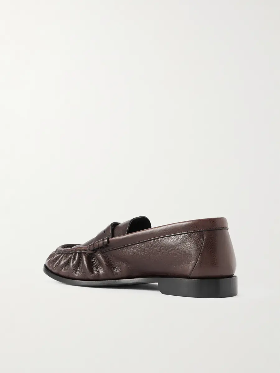 Saint Laurent Le Loafer Monogram Logo-Appliquéd Full-Grain Leather Penny Loafers - Men | Thumbnail 4 Saint Laurent Le Loafer Monogram Logo-Appliquéd Full-Grain Leather Penny Loafers - Men | Thumbnail 4