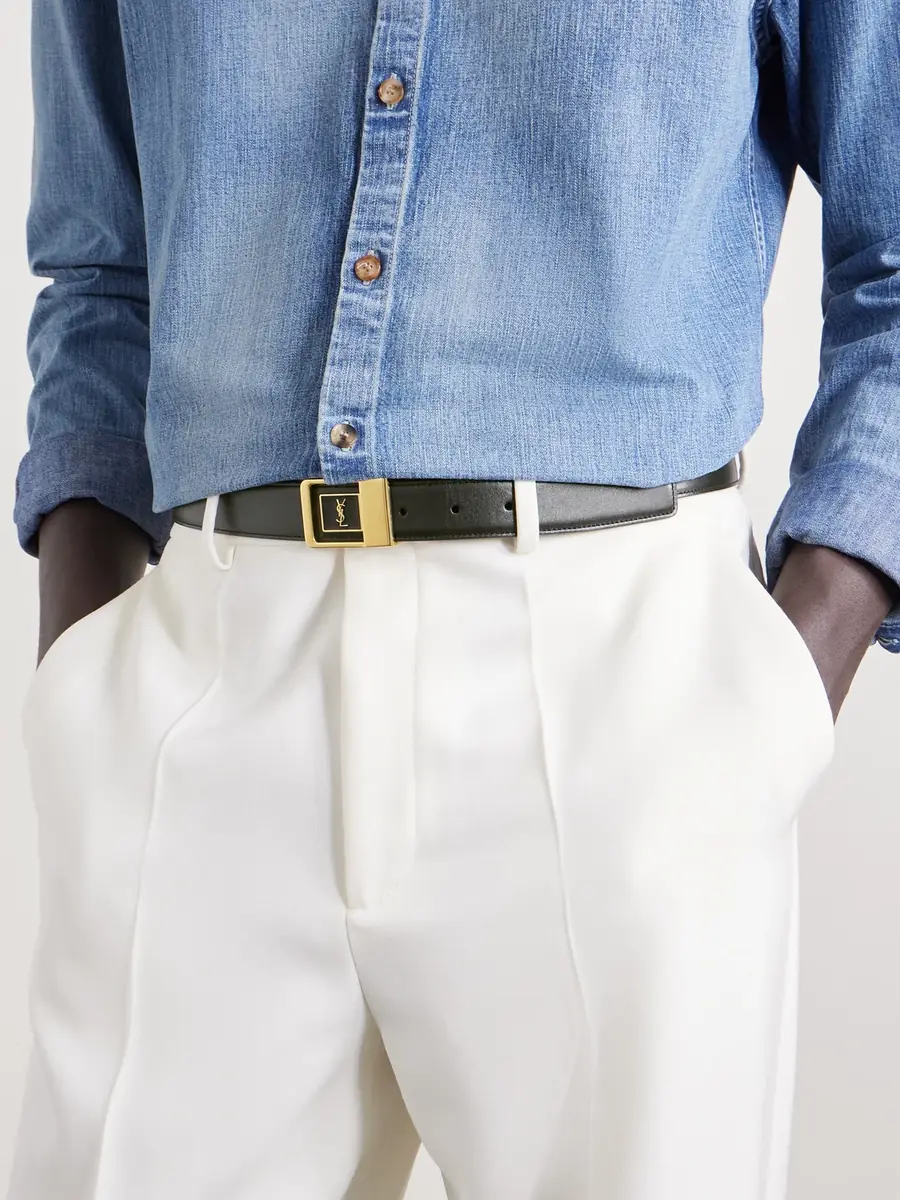Saint Laurent Leather Belt - Men | Thumbnail 3 Saint Laurent Leather Belt - Men | Thumbnail 3