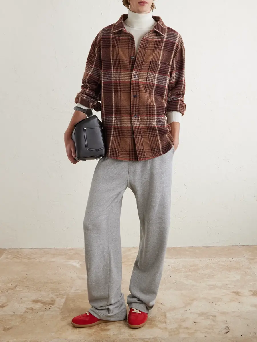 The Elder Statesman Checked Cashmere Shirt - Men | Thumbnail 2
