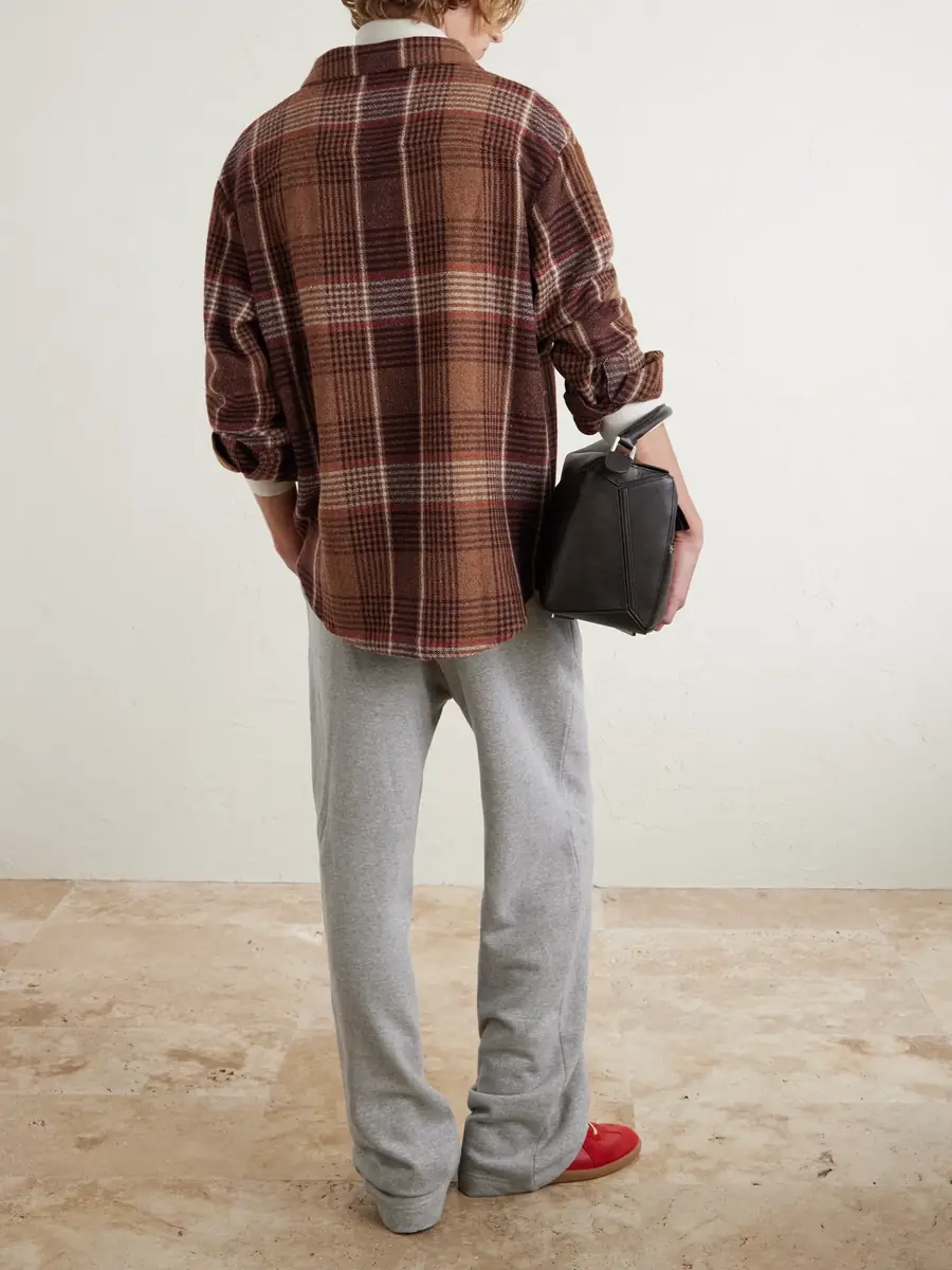 The Elder Statesman Checked Cashmere Shirt - Men | Thumbnail 4