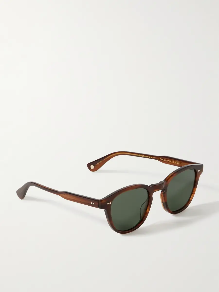 Garrett Leight California Optical Evan Round-Frame Tortoiseshell Acetate Sunglasses - Men | Thumbnail 3 Garrett Leight California Optical Evan Round-Frame Tortoiseshell Acetate Sunglasses - Men | Thumbnail 3