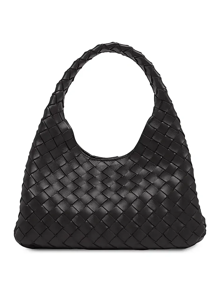 Women's Campana Small Intrecciato-Leather Shoulder Bag Women's Campana Small Intrecciato-Leather Shoulder Bag