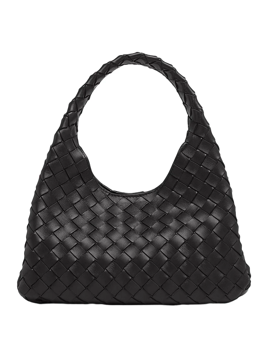 Women's Campana Small Intrecciato-Leather Shoulder Bag Women's Campana Small Intrecciato-Leather Shoulder Bag