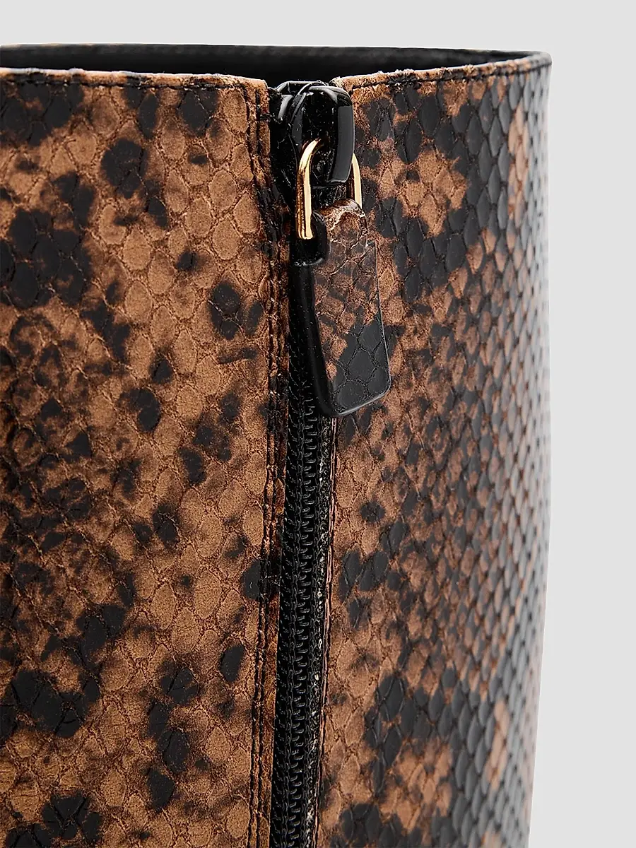 Stuart Weitzman Women's Vinnie 50MM Snake-Embossed Leather Knee-High Boots | Thumbnail 6 Stuart Weitzman Women's Vinnie 50MM Snake-Embossed Leather Knee-High Boots | Thumbnail 6