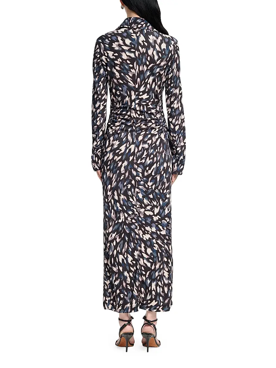 Altuzarra Women's Claudia Animal Print Ruched Shirtdress | Thumbnail 5 Altuzarra Women's Claudia Animal Print Ruched Shirtdress | Thumbnail 5