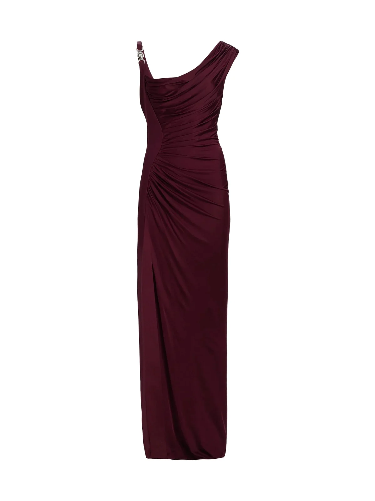 Women's Medusa-Hardware Draped Satin Gown Women's Medusa-Hardware Draped Satin Gown