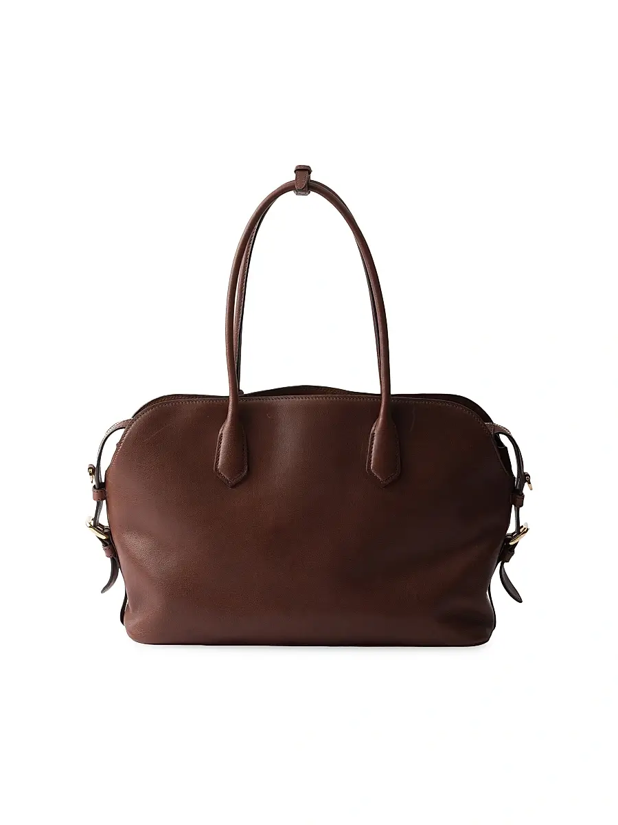 Prada Women's Leather Tote Bag - Brown | Thumbnail 5 Prada Women's Leather Tote Bag - Brown | Thumbnail 5