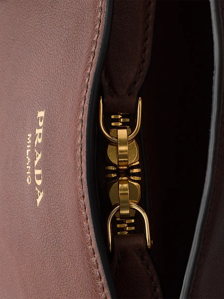 Prada Women's Leather Tote Bag - Brown | Thumbnail 8 Prada Women's Leather Tote Bag - Brown | Thumbnail 8