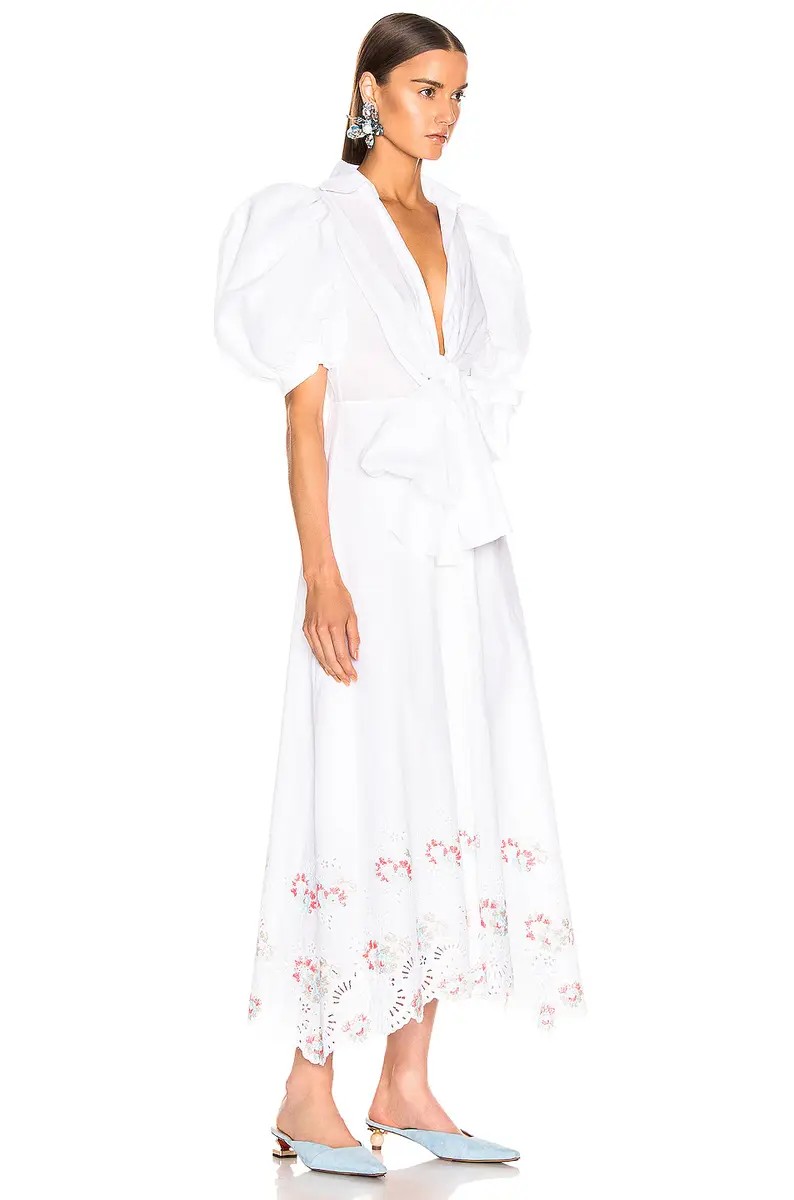 Silvia Tcherassi for FWRD Embroidered Assunta Dress | Thumbnail 2 Silvia Tcherassi for FWRD Embroidered Assunta Dress | Thumbnail 2