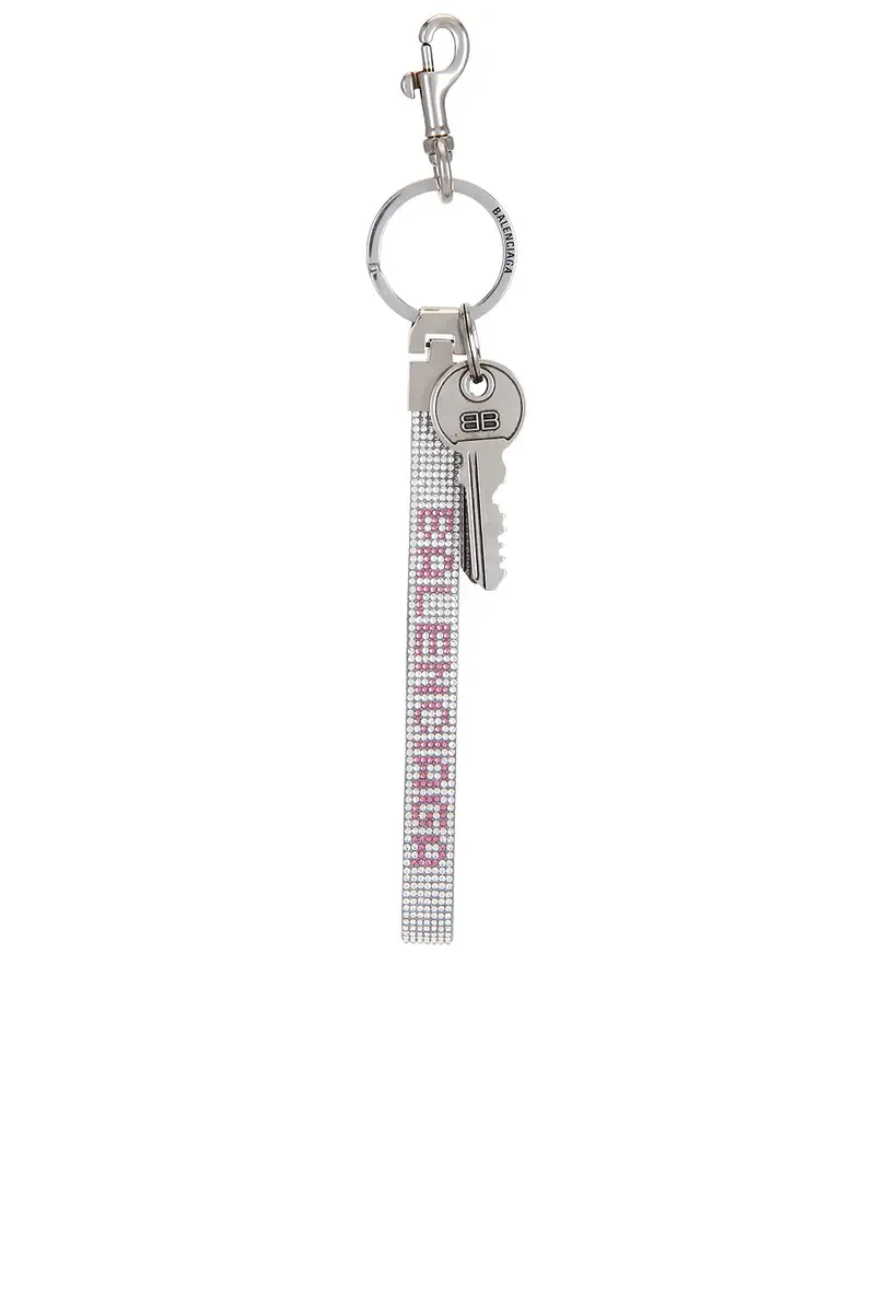 Balenciaga Charm Balen Strass Keychain | Thumbnail 2