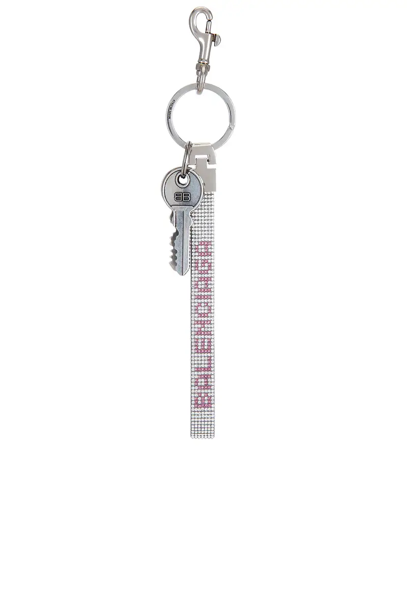 Balenciaga Charm Balen Strass Keychain | Thumbnail 4