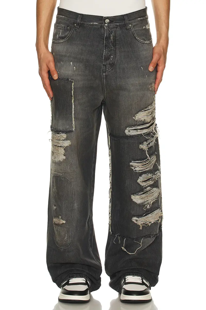 AMIRI Carpenter Repaired Baggy Jean | Image 1 AMIRI Carpenter Repaired Baggy Jean | Image 1