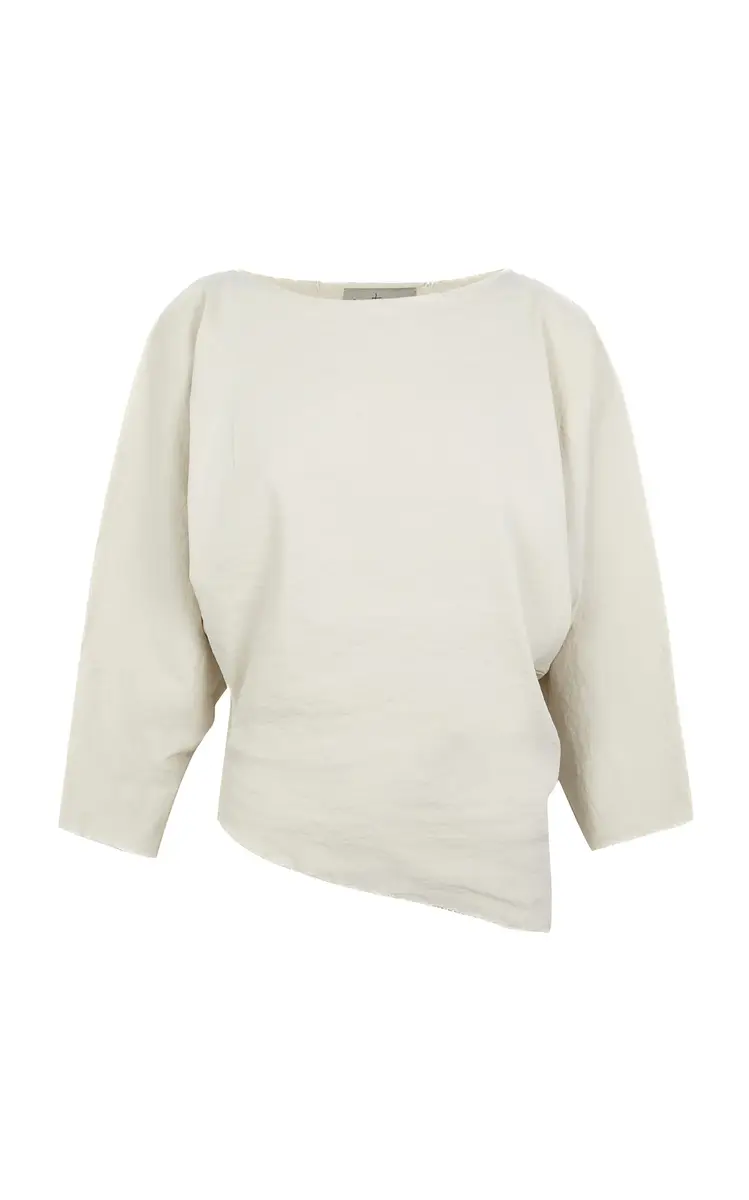 Cortana Arne Dolman-Sleeved Linen-Blend Top | Thumbnail 3
