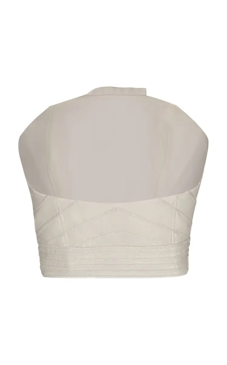 Andres Otalora Copa Cabana Embroidered Linen Top | Thumbnail 3