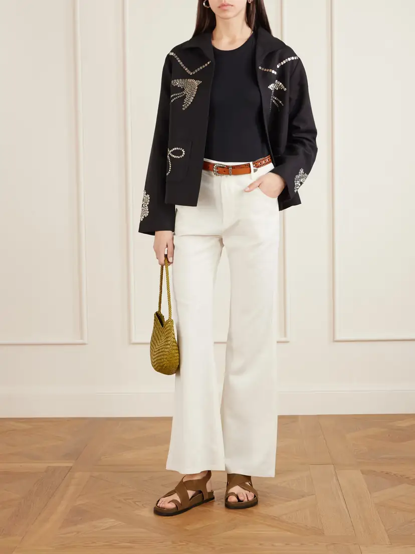 ALIX OF BOHEMIA Bunny Silk-twill Flared Pants | Thumbnail 2 ALIX OF BOHEMIA Bunny Silk-twill Flared Pants | Thumbnail 2