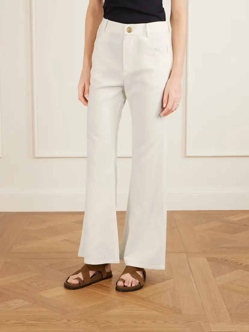 ALIX OF BOHEMIA Bunny Silk-twill Flared Pants | Thumbnail 3 ALIX OF BOHEMIA Bunny Silk-twill Flared Pants | Thumbnail 3