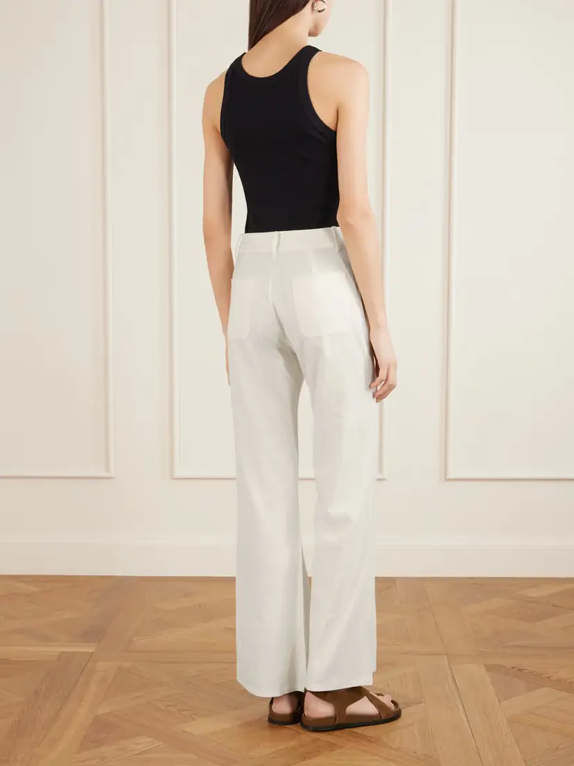 ALIX OF BOHEMIA Bunny Silk-twill Flared Pants | Thumbnail 4 ALIX OF BOHEMIA Bunny Silk-twill Flared Pants | Thumbnail 4