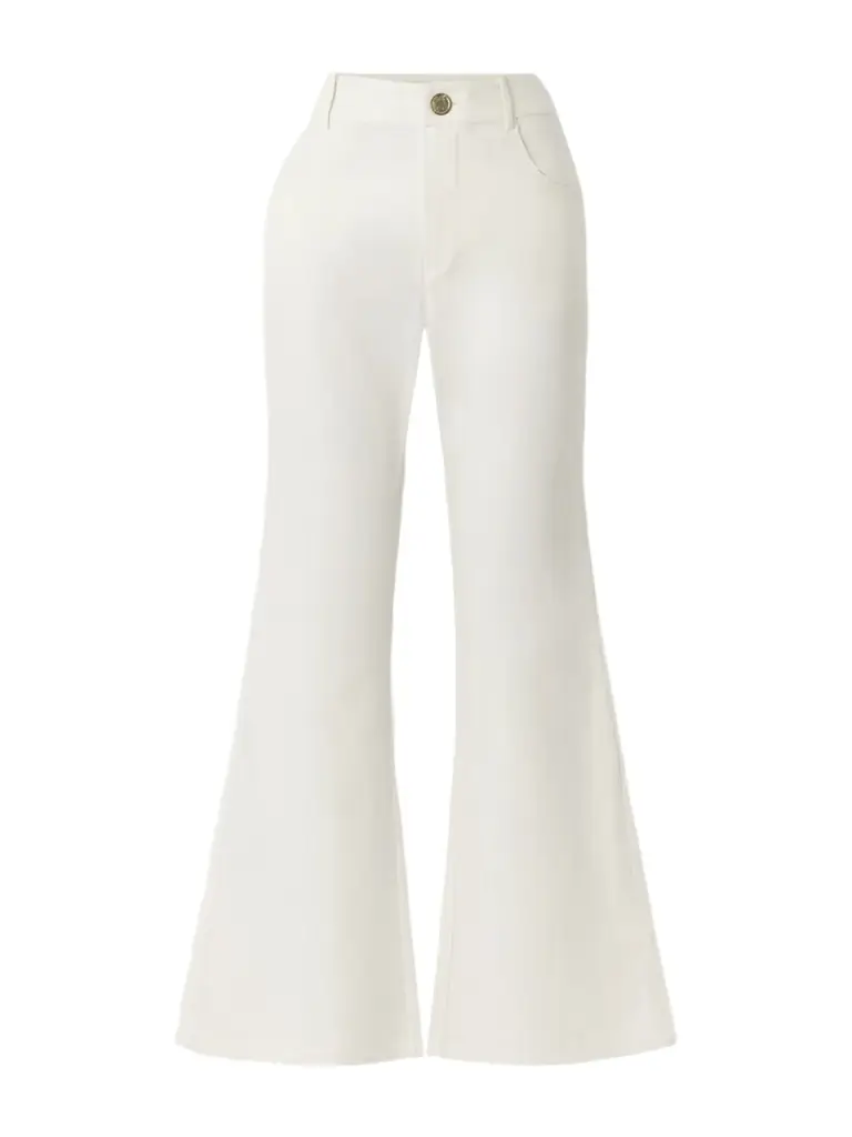 Bunny Silk-twill Flared Pants