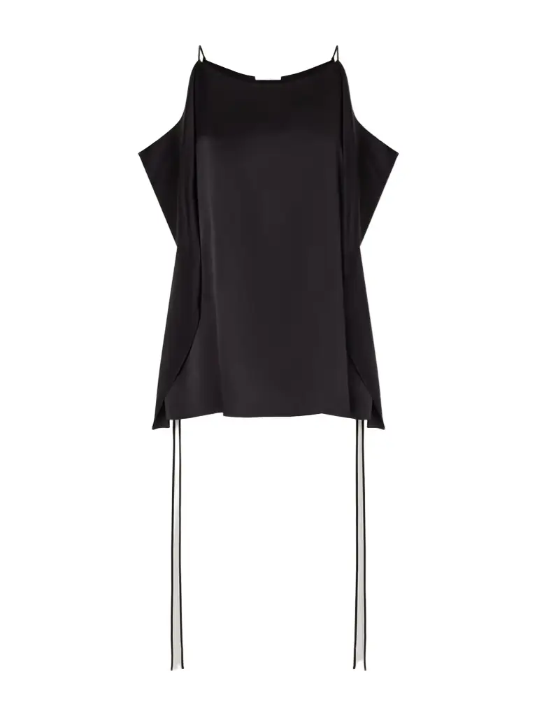 The Row Koray Draped Silk-satin Top | Image 1 The Row Koray Draped Silk-satin Top | Image 1